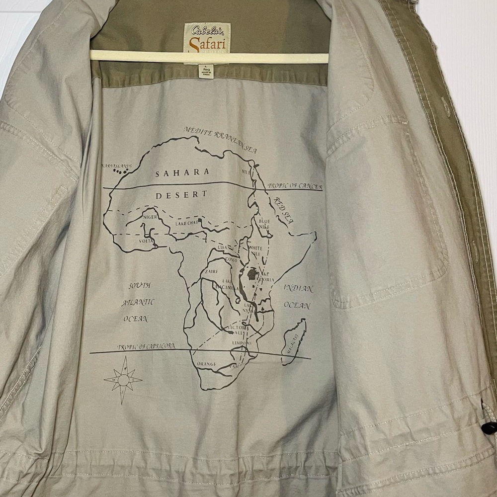 Cabelas Safari Jacket Mens Large